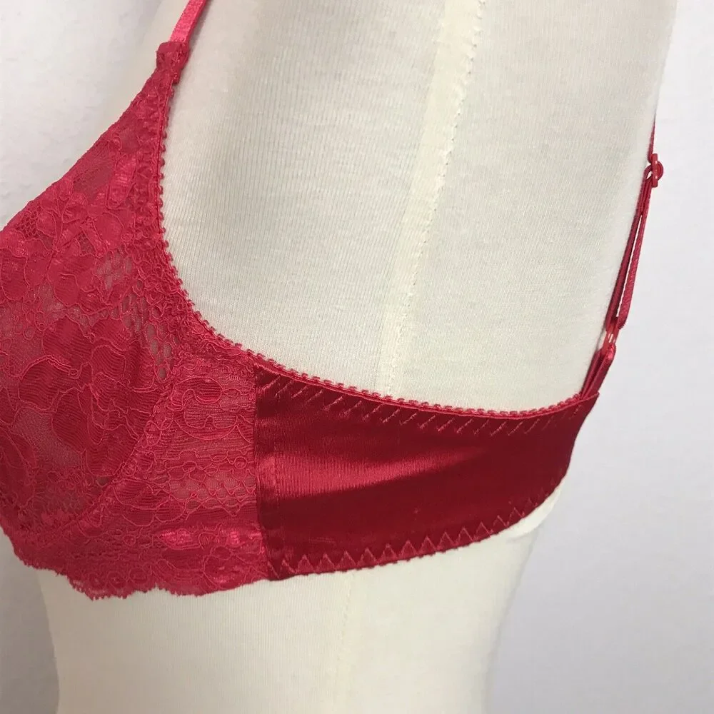 Victoria's Secret Bra Floral Lace Vintage Romance Coquette Lingerie Intimates